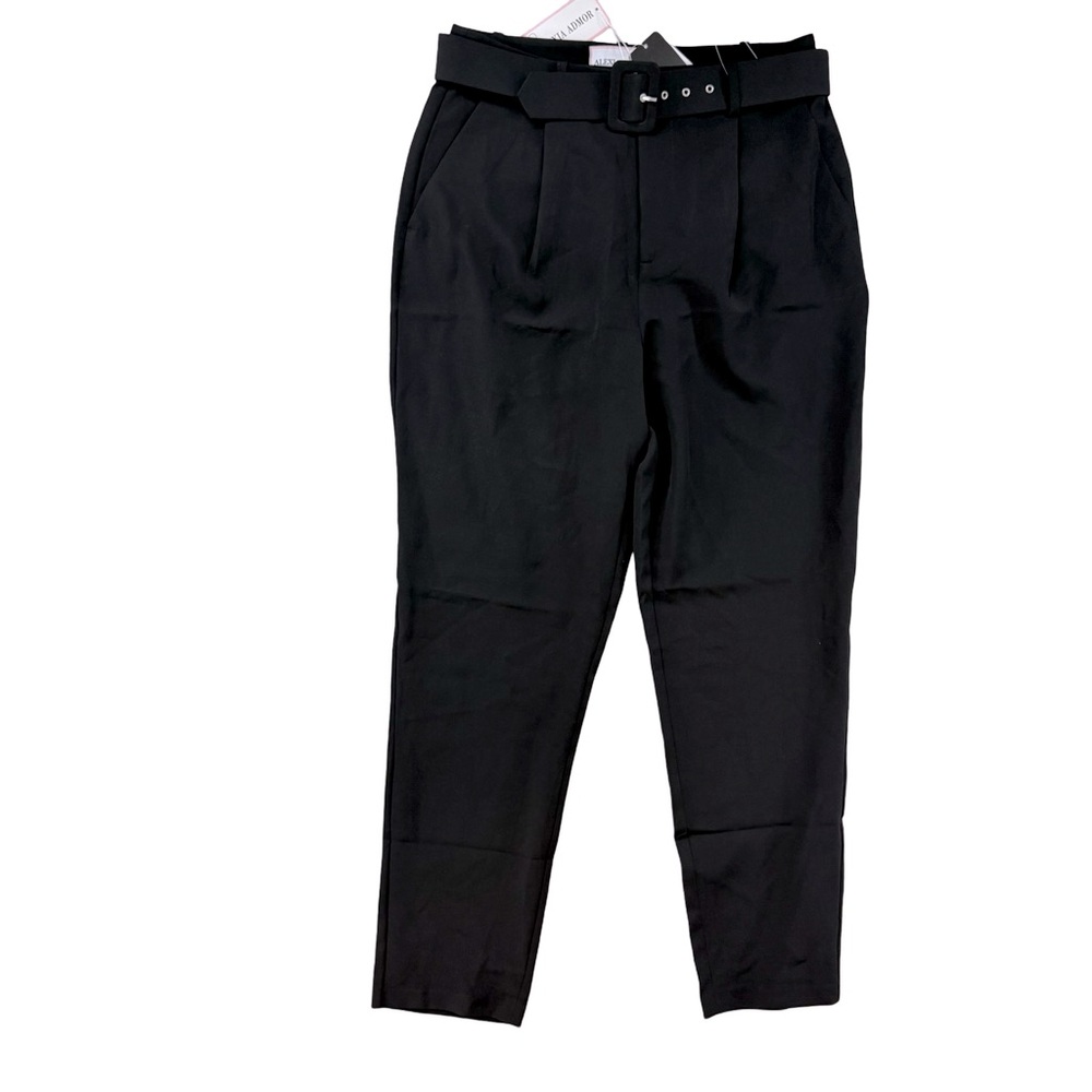 Alexia Admor Zayna Belted Cigarette High Waisted Pants Sz 8 NWT $179 - Picture 2 of 8